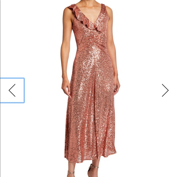 Pinko Dresses & Skirts - Pinko new sequined dress copper xs w/tags